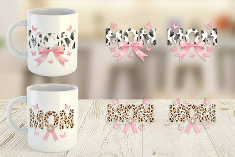 Mug Wrap Luxury Watercolor MOM Pearl Sublimation artnoy 