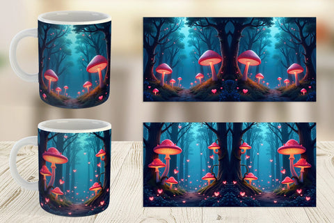 Mug Wrap Magic Forest Sublimation artnoy 