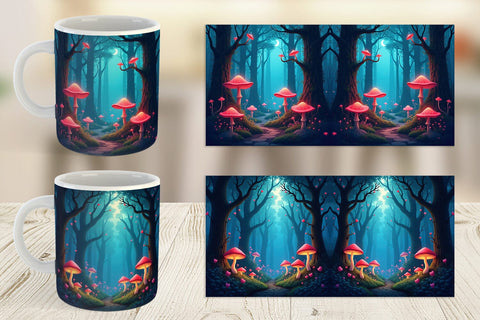Mug Wrap Magic Forest Sublimation artnoy 