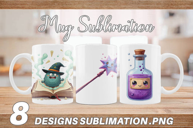 Mug Wrap Magic Potions Sublimation artnoy 
