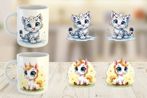 Mug Wrap Magical Midnight Celebration 2026 Animals Sublimation artnoy 