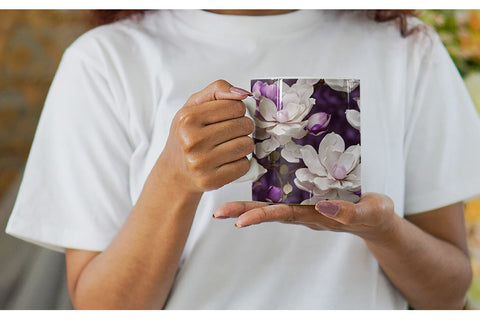 Mug Wrap Magnolia Flower Pattern Sublimation artnoy 