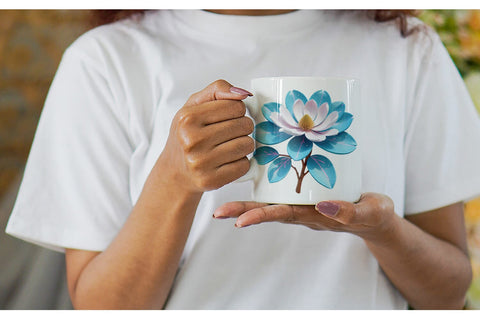 Mug Wrap Magnolia Vibrant Sublimation artnoy 