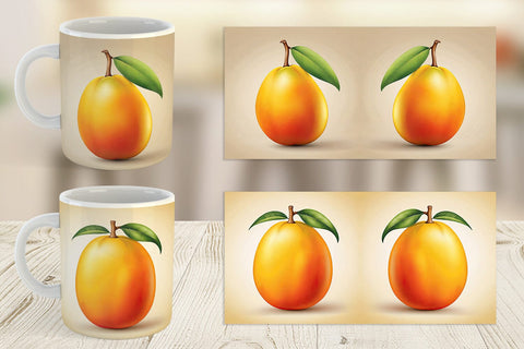 Mug Wrap Mango Fruit Sublimation artnoy 
