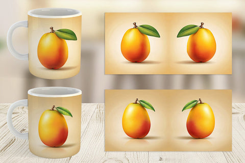 Mug Wrap Mango Fruit Sublimation artnoy 