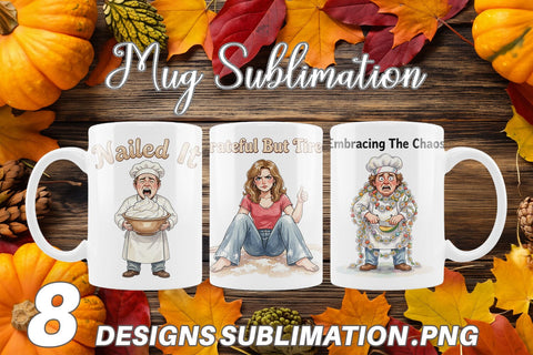 Mug Wrap Manic Harvest Prep Retro Sublimation artnoy 
