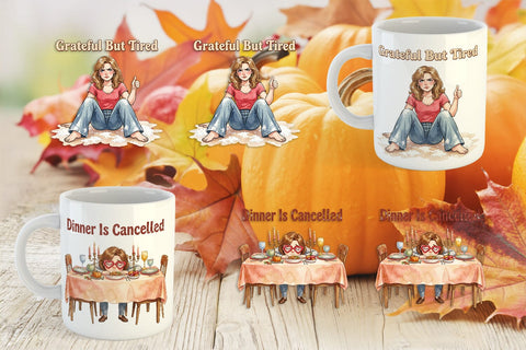Mug Wrap Manic Harvest Prep Retro Sublimation artnoy 