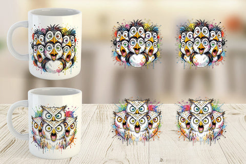 Mug Wrap Melting Arctic Animals Heatwave Sublimation artnoy 
