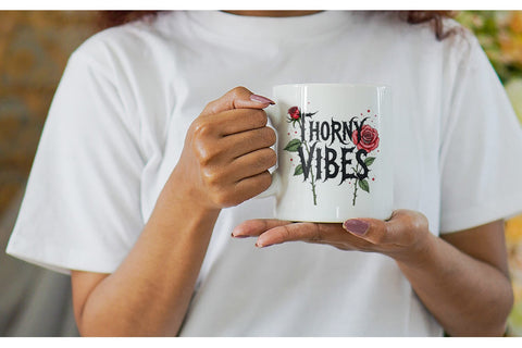 Mug Wrap Messy Growth Reluctant Blooming Sublimation artnoy 