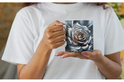 Mug Wrap Metallic Rose Sublimation artnoy 