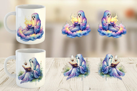 Mug Wrap Midnight Espresso Magic Art Sublimation artnoy 