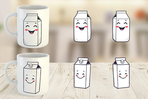 Mug Wrap Milk Carton Sublimation artnoy 