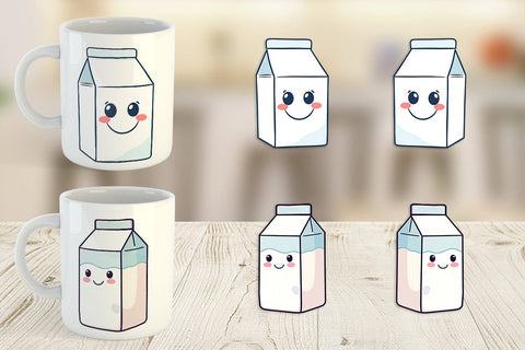 Mug Wrap Milk Carton Sublimation artnoy 