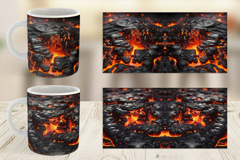 Mug Wrap Molten Lava Sublimation artnoy 