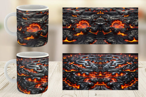 Mug Wrap Molten Lava Sublimation artnoy 