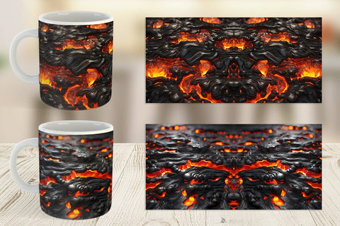 Mug Wrap Molten Lava Sublimation artnoy 