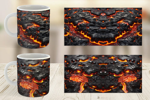Mug Wrap Molten Lava Sublimation artnoy 