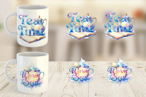 Mug Wrap Mom Reading Quotes Sublimation artnoy 