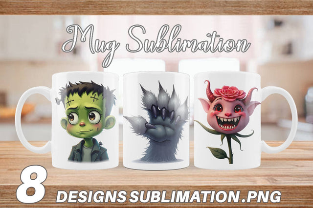 Mug Wrap Monster Mashups Sublimation artnoy 