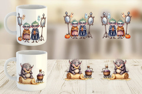 Mug Wrap Monster Night Market Sublimation artnoy 