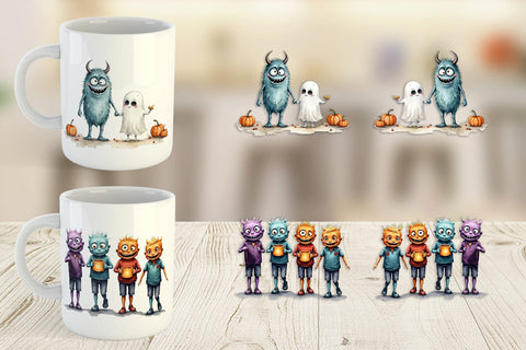 Mug Wrap Monster Night Market Sublimation artnoy 