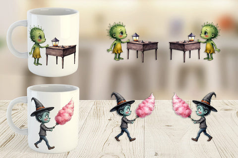 Mug Wrap Monster Night Market Sublimation artnoy 