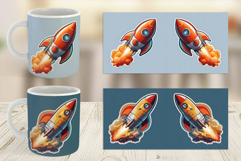 Mug Wrap Monster Truck Patriotic Sublimation artnoy 