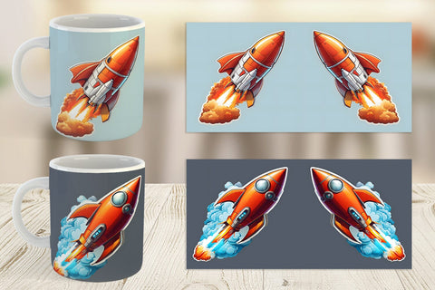 Mug Wrap Monster Truck Patriotic Sublimation artnoy 