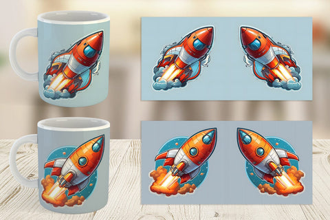 Mug Wrap Monster Truck Patriotic Sublimation artnoy 