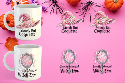 Mug Wrap Moody Coquette Spell Watercolor Sublimation artnoy 