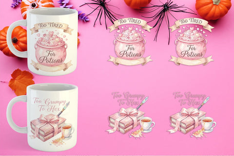 Mug Wrap Moody Coquette Spell Watercolor Sublimation artnoy 
