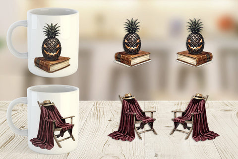 Mug Wrap Moody Dark Academia Beach Read Sublimation artnoy 
