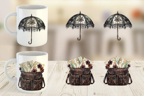 Mug Wrap Moody Dark Academia Beach Read Sublimation artnoy 