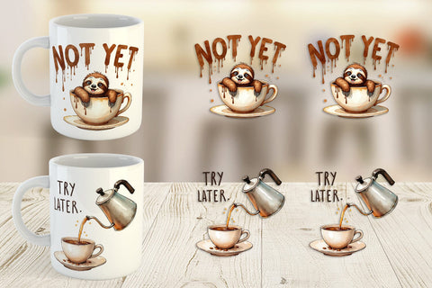 Mug Wrap Morning Grump Coffee Sarcastic Quotes Sublimation artnoy 