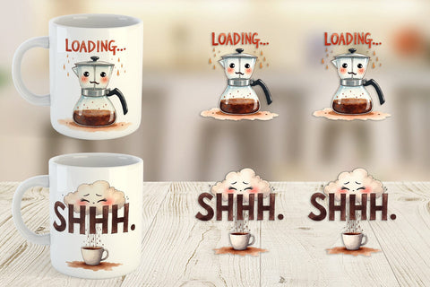 Mug Wrap Morning Grump Coffee Sarcastic Quotes Sublimation artnoy 