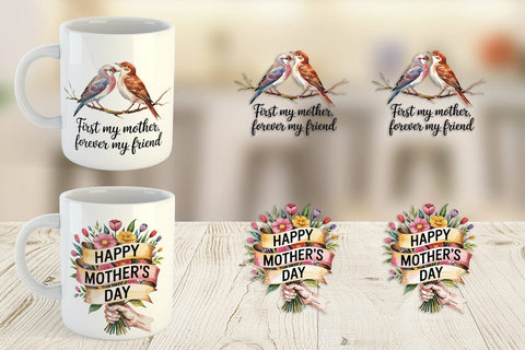 Mug Wrap Mother’s Day Animal Sublimation artnoy 