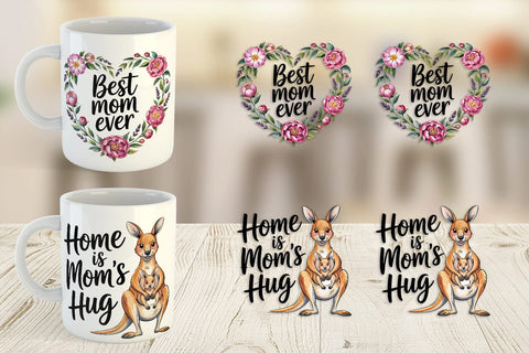 Mug Wrap Mother’s Day Animal Sublimation artnoy 
