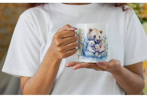 Mug Wrap Mothers Day Bear Sublimation artnoy 