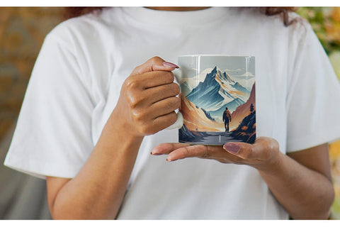 Mug Wrap Mountain Sublimation artnoy 
