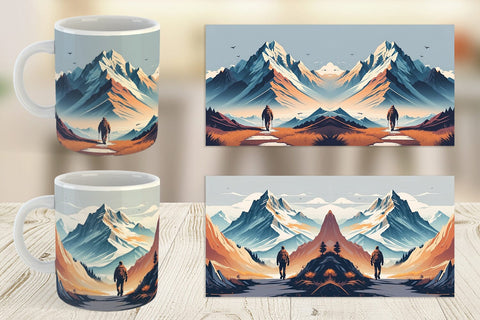 Mug Wrap Mountain Sublimation artnoy 