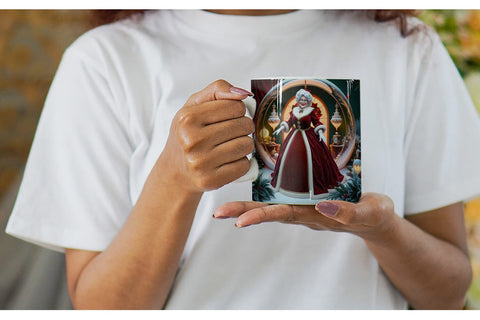 Mug Wrap Mrs. Santa Claus Sublimation artnoy 
