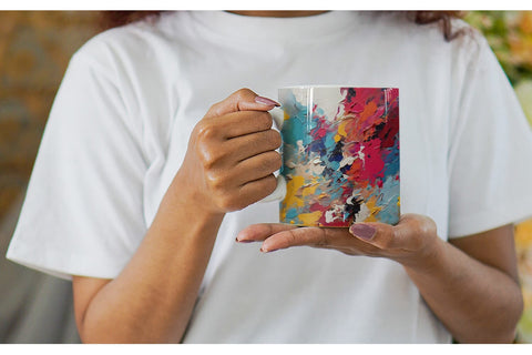 Mug Wrap Multicolor Painting Sublimation artnoy 