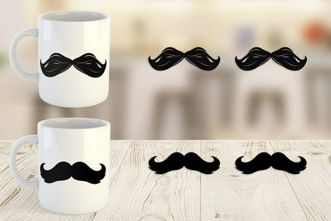 Mug Wrap Mustache Sublimation artnoy 