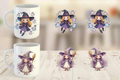 Mug Wrap Mystical Witch Dolls Sublimation artnoy 
