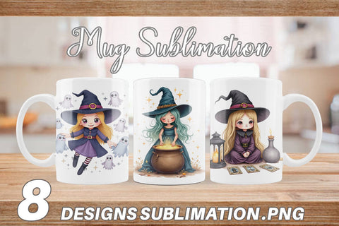 Mug Wrap Mystical Witch Dolls Sublimation artnoy 