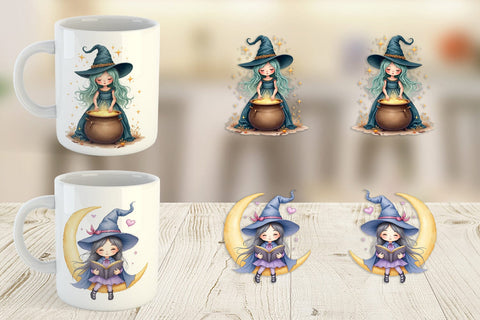 Mug Wrap Mystical Witch Dolls Sublimation artnoy 