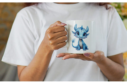 Mug Wrap Mythical Snow Creatures Watercolor Sublimation artnoy 