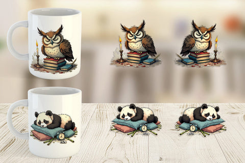 Mug Wrap Nap Chaos Critters Sublimation artnoy 