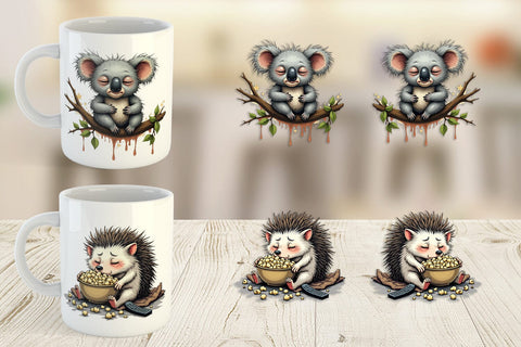 Mug Wrap Nap Chaos Critters Sublimation artnoy 