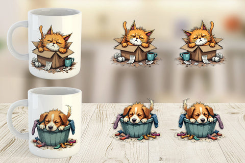 Mug Wrap Nap Chaos Critters Sublimation artnoy 